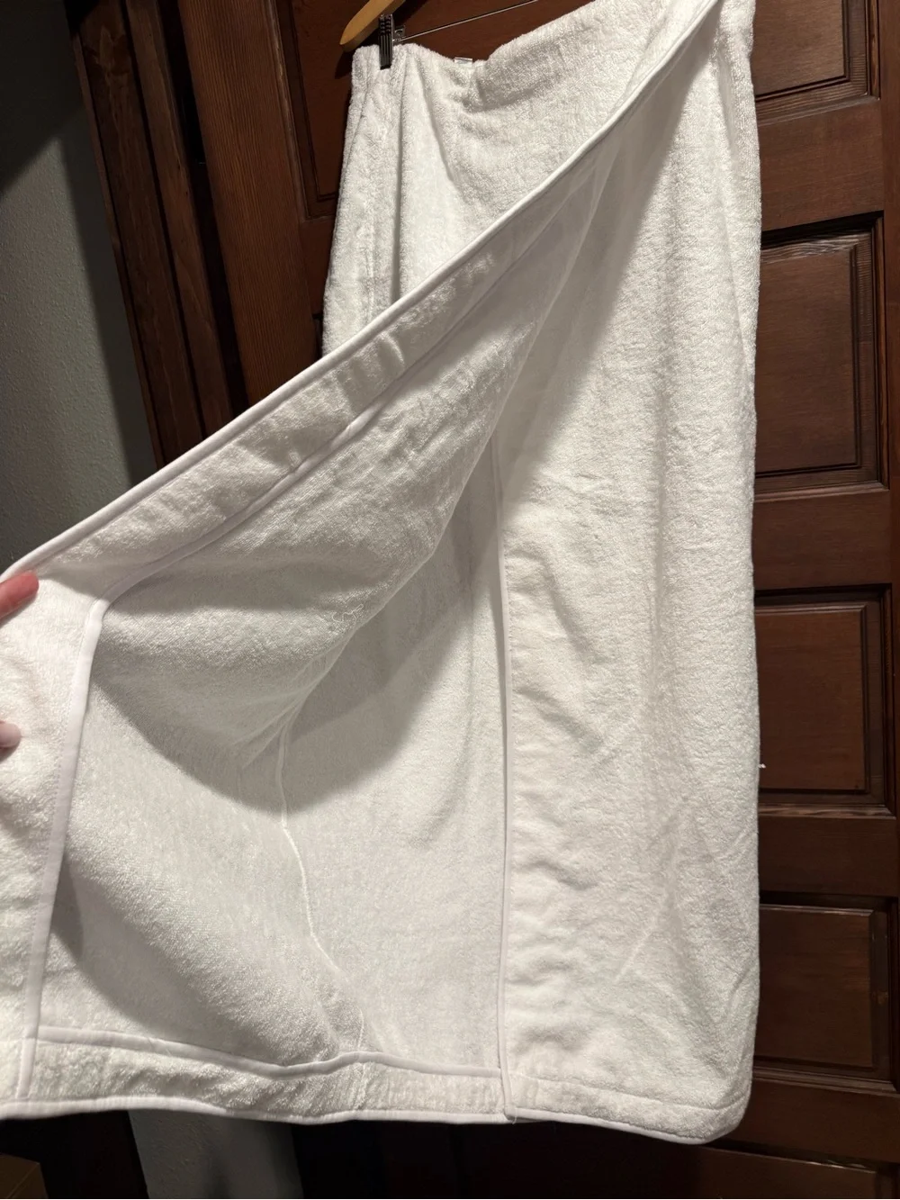 SKIMS LONG White Wrap Sarong Beach Cover-Up XL
